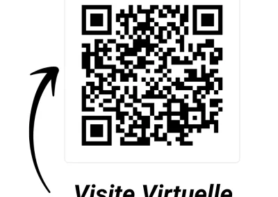 Annonces immobilières à Biard 86580, aux portes de Poitiers, QR code à scanner pour accéder directement à la visite virtuelle de cette propriété d’exception avec terrains constructibles - agence immobilière - Buxerolles 86180