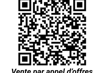 Annonces immobilières à Biard 86580 – QR code menant à la vente interactive du projet de transformation de la grange-garage à Biard 86580 via Squarimo - agence immobilière - Buxerolles 86180
