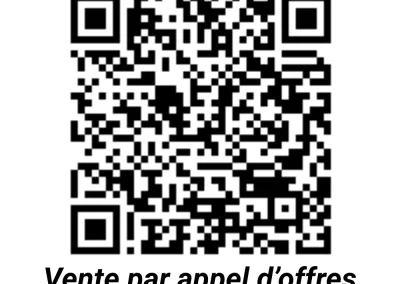 Annonces immobilières à Biard 86580, terrain constructible de 6187 m2, rue Turquand - QR Code vente par appel d’offres SQUARIMO - Agence Immobilière - Buxerolles 86180