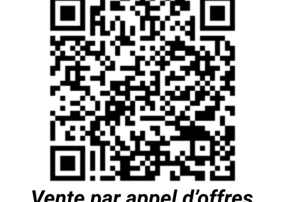 Annonces immobilières à Biard 86580 terrain constructible bâtiment à rénover augustins - QR code pour accéder à la vente interactive par appel d’offres Squarimo - agence immobilière - Buxerolles 86180